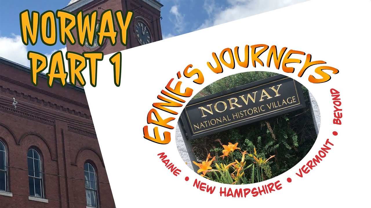 HISTORIC DOWNTOWN NORWAY, MAINE. Co-ops, coffeeshops. A must-see tourist destination, PART 1
