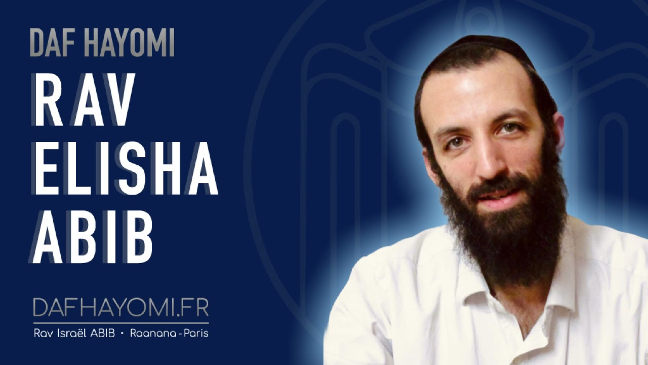 🟦 YOMA 39 יומא |🗓 Jeu20 | Rav Elisha Abib | Daf Hayomi | DafHayomi.fr
