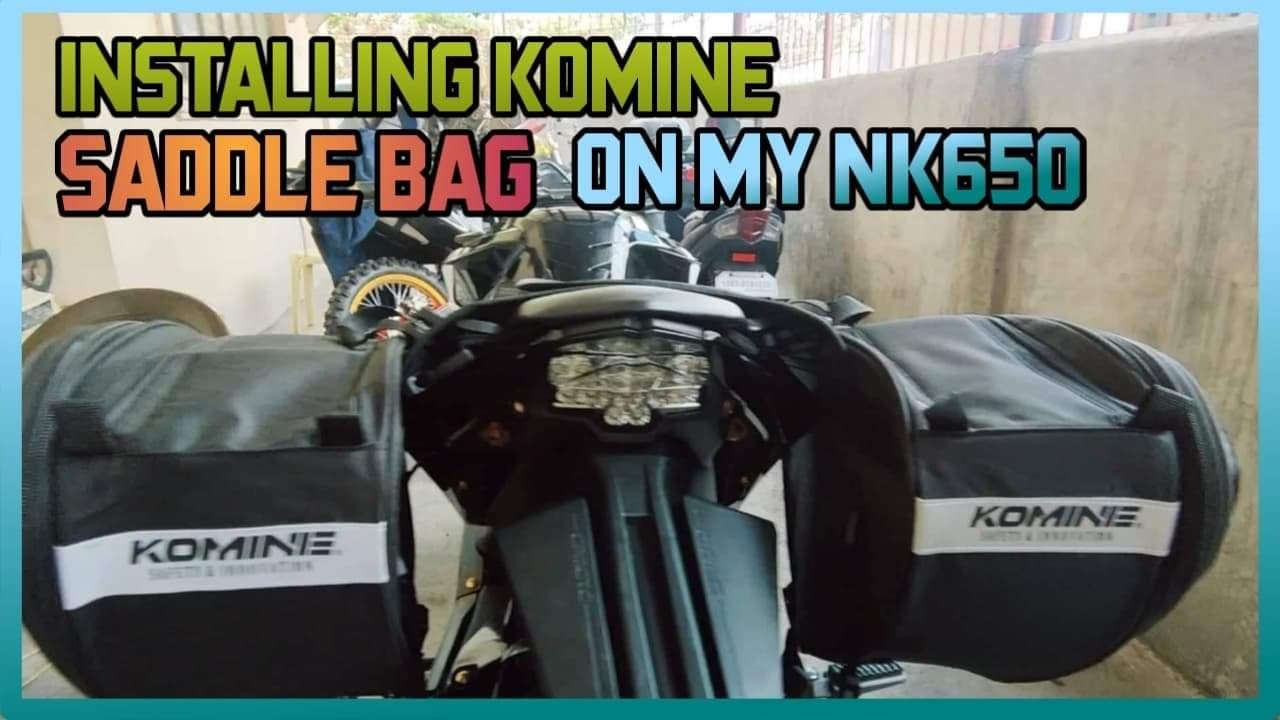 INSTALLING KOMINE SADDLE BAG ON MY NK650.