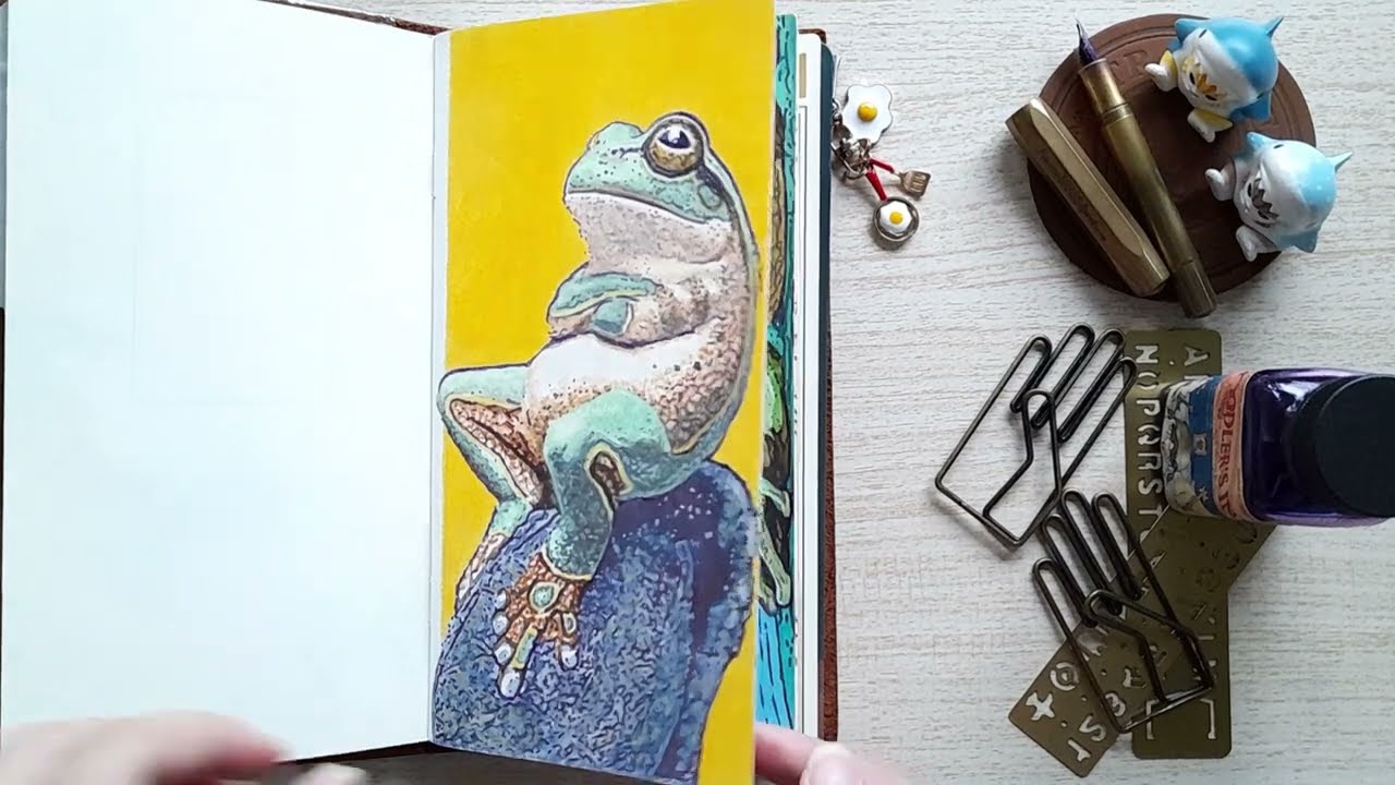 sketchbook tour no. 56 traveler's notebook watercolor paper insert refill  027
