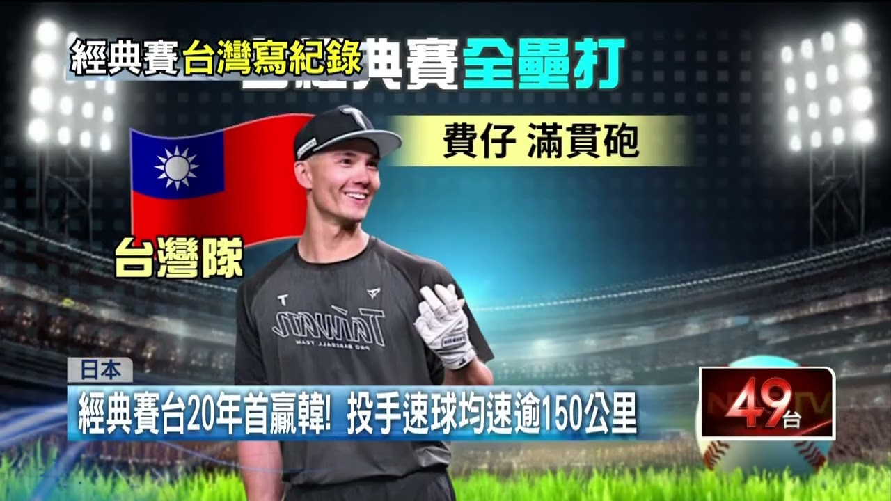 台經典賽狂破紀錄！ 滿貫砲追平美國「賽史第2」