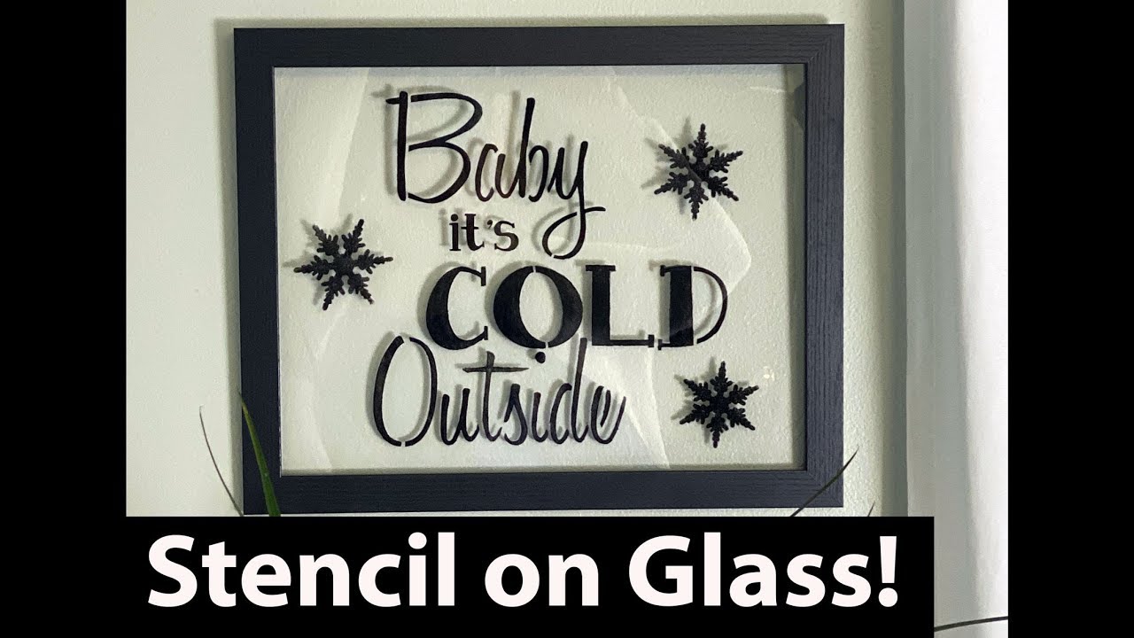 Day 19 - Stencil A Glass Sign | 30 Days of Stencils