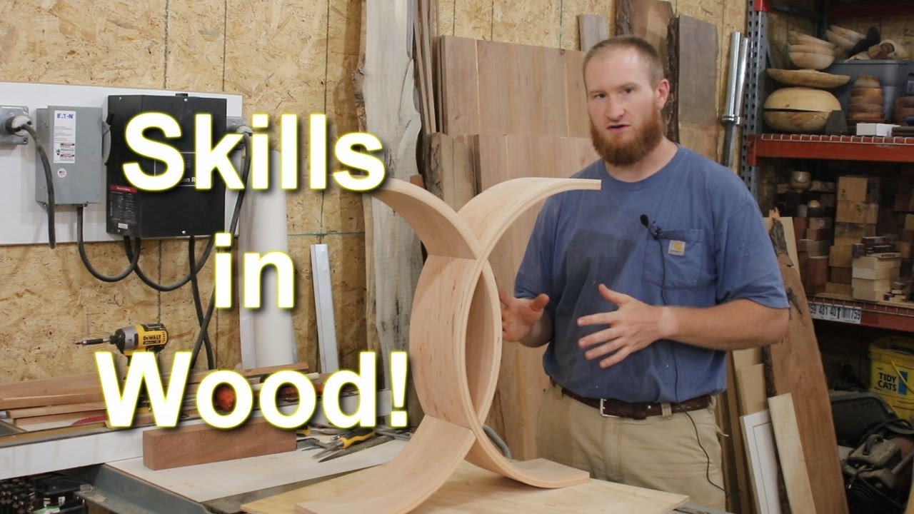 Bent wood legs and how to join them together!  Salvaged Cherry project!