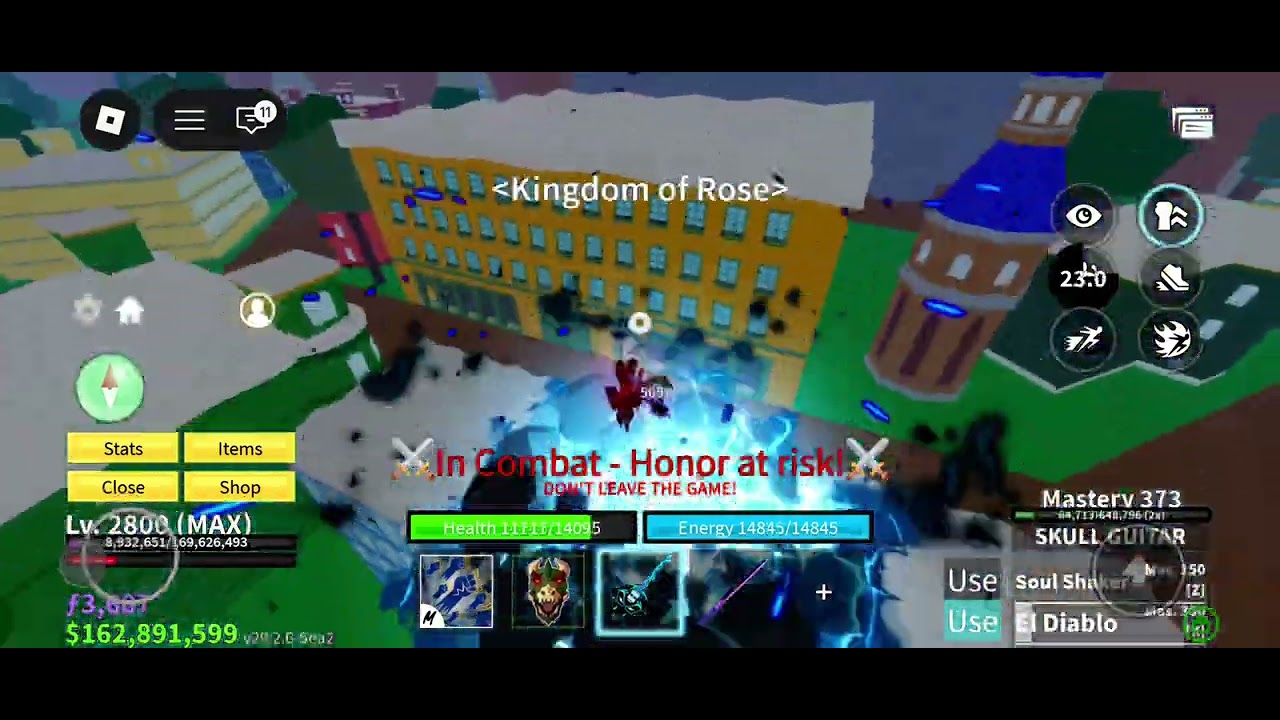 Broken trex God human combo ☠️💀💀 don't miss it #bloxfruit #roblox 1shot combo easy