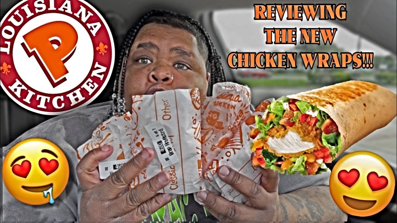 REVIEWING @popeyes  NEW CHICKEN WRAPS 🌯🤤🤤🤤