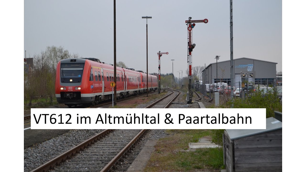VT612 im Altmühltal und Paartalbahn als Umleiter