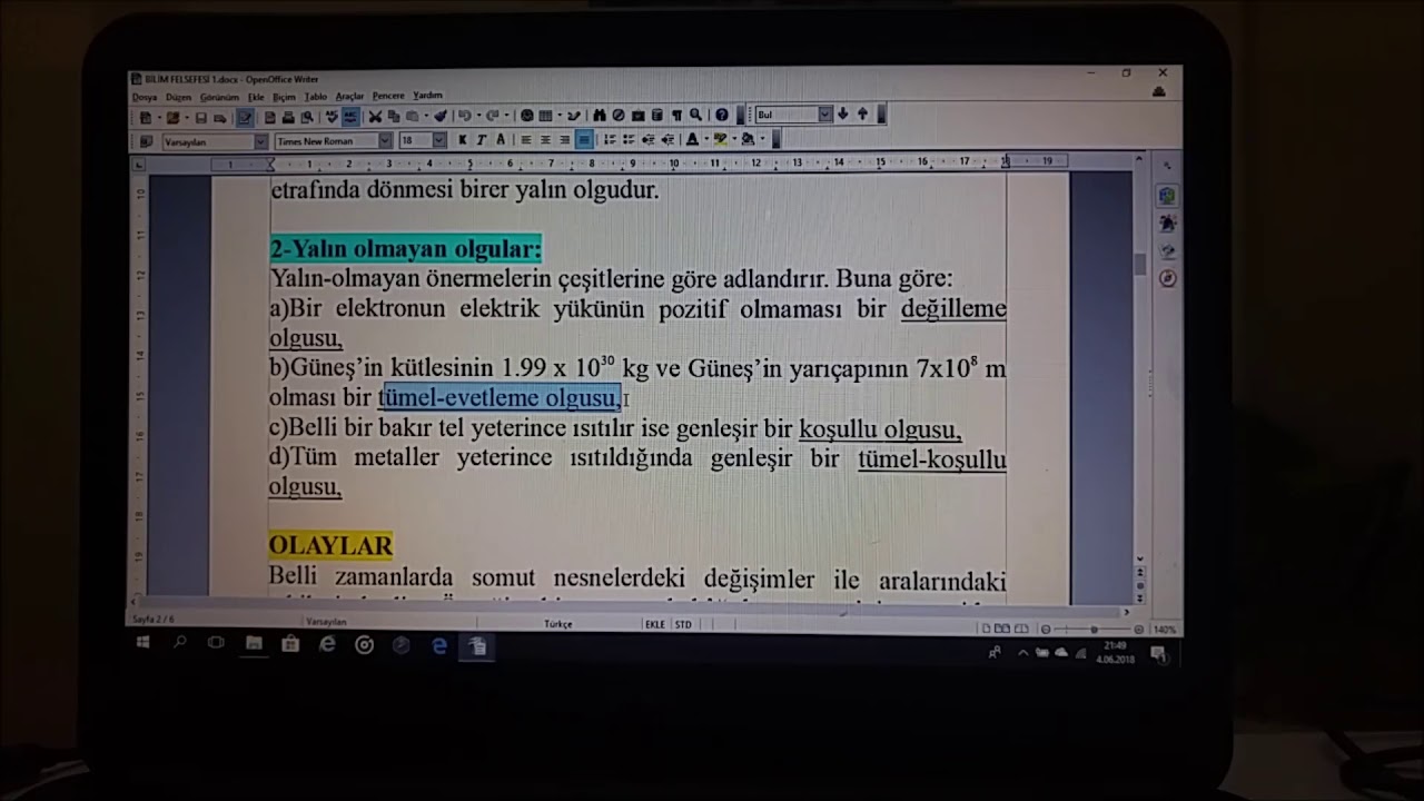 Ozan pişkin-Bilim Felsefesi 1. Ünite
