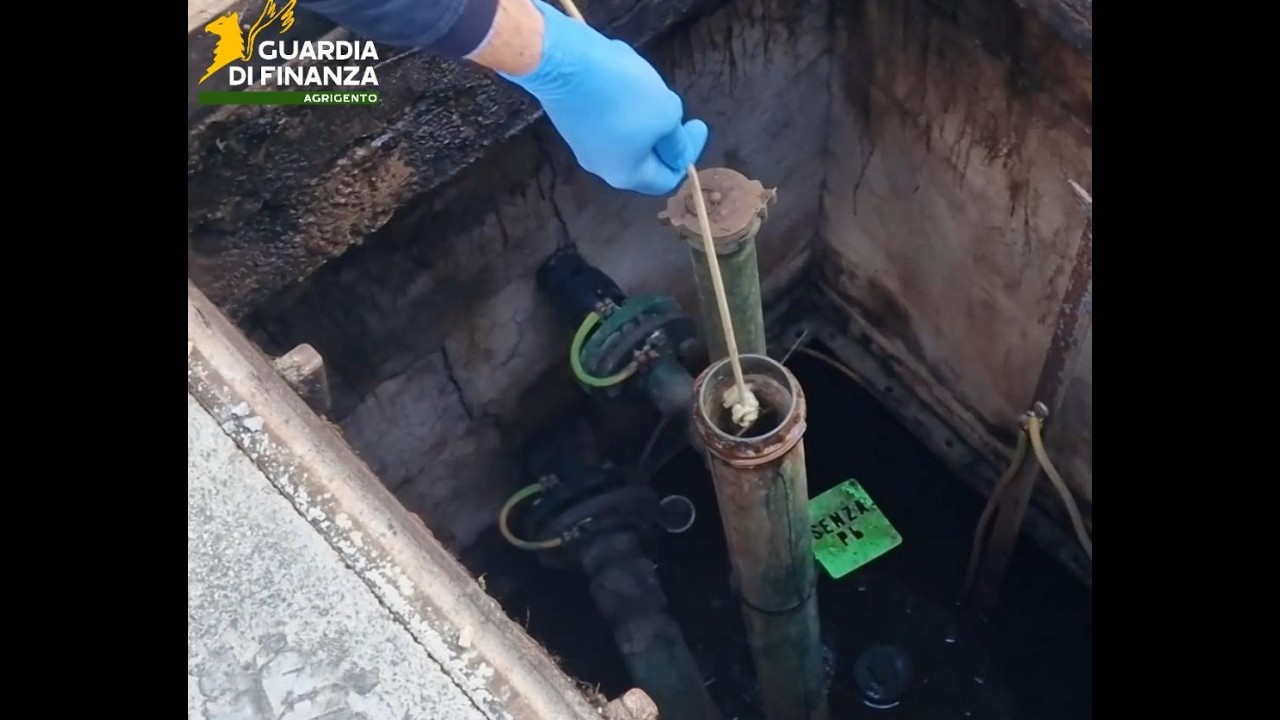 Distributore con gasolio irregolare