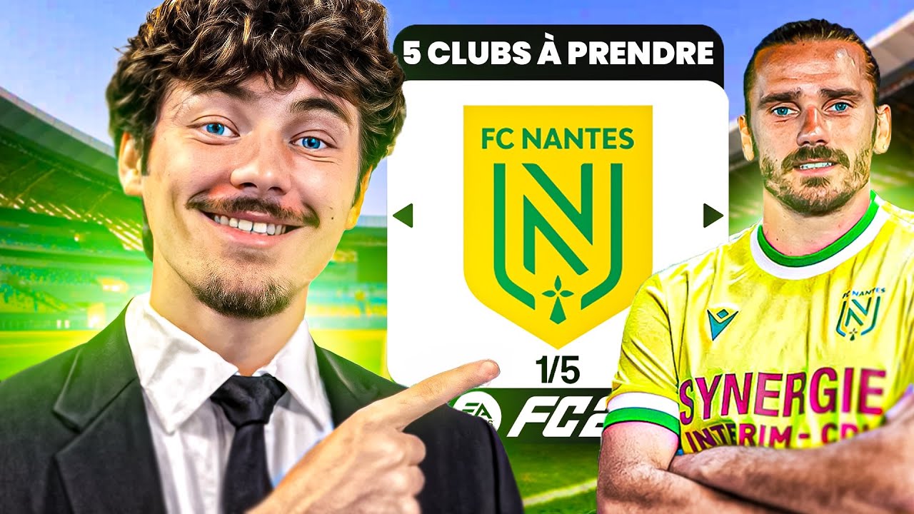5 CLUBS À PRENDRE EN CARRIÈRE MANAGER SUR FC26 ! 