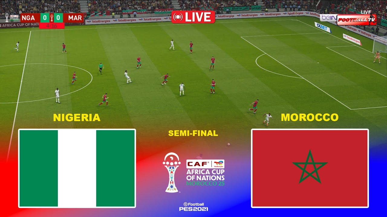 🔴Nigeria vs Morocco - Africa Cup of Nations 2025 CAF | Pes 21 Gameplay