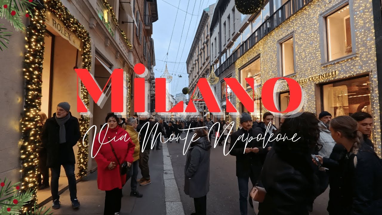 Via Monte Napoleone, Milan 🇮🇹 Luxury Walk in 4K