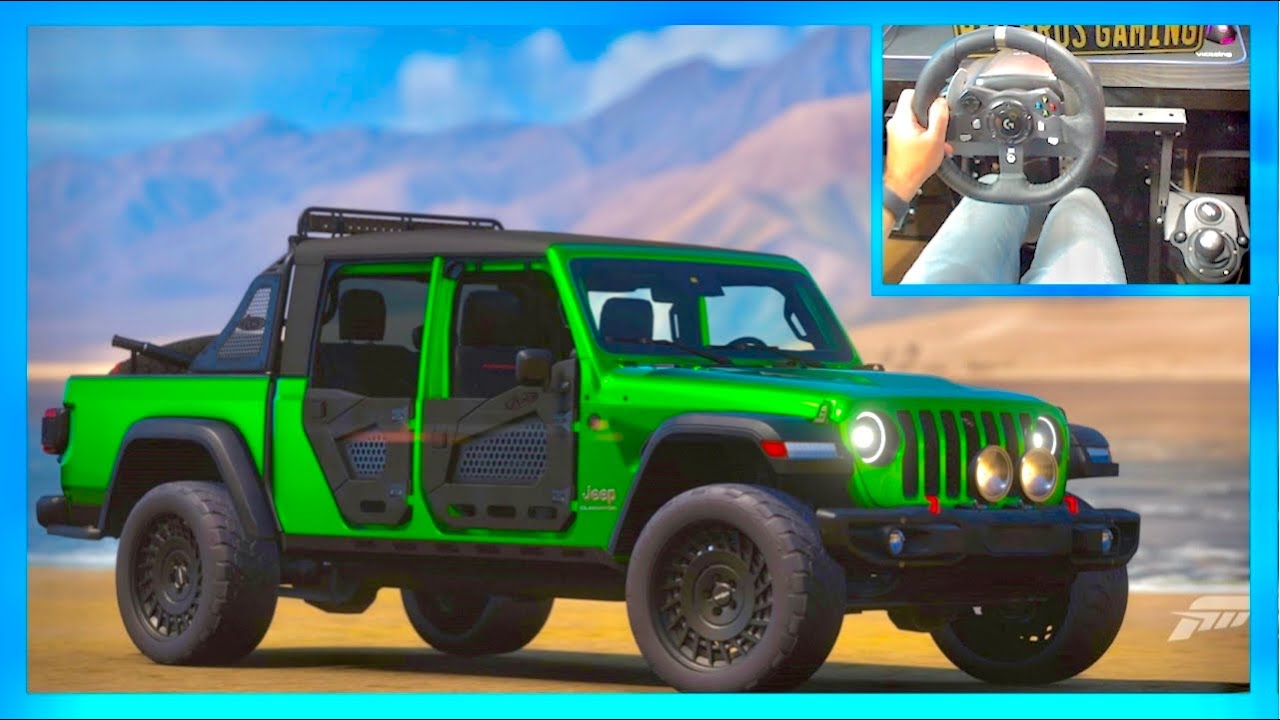 Jeep Gladiator Forza Horizon 5 Cruise - Logitech Steering Wheel Gameplay