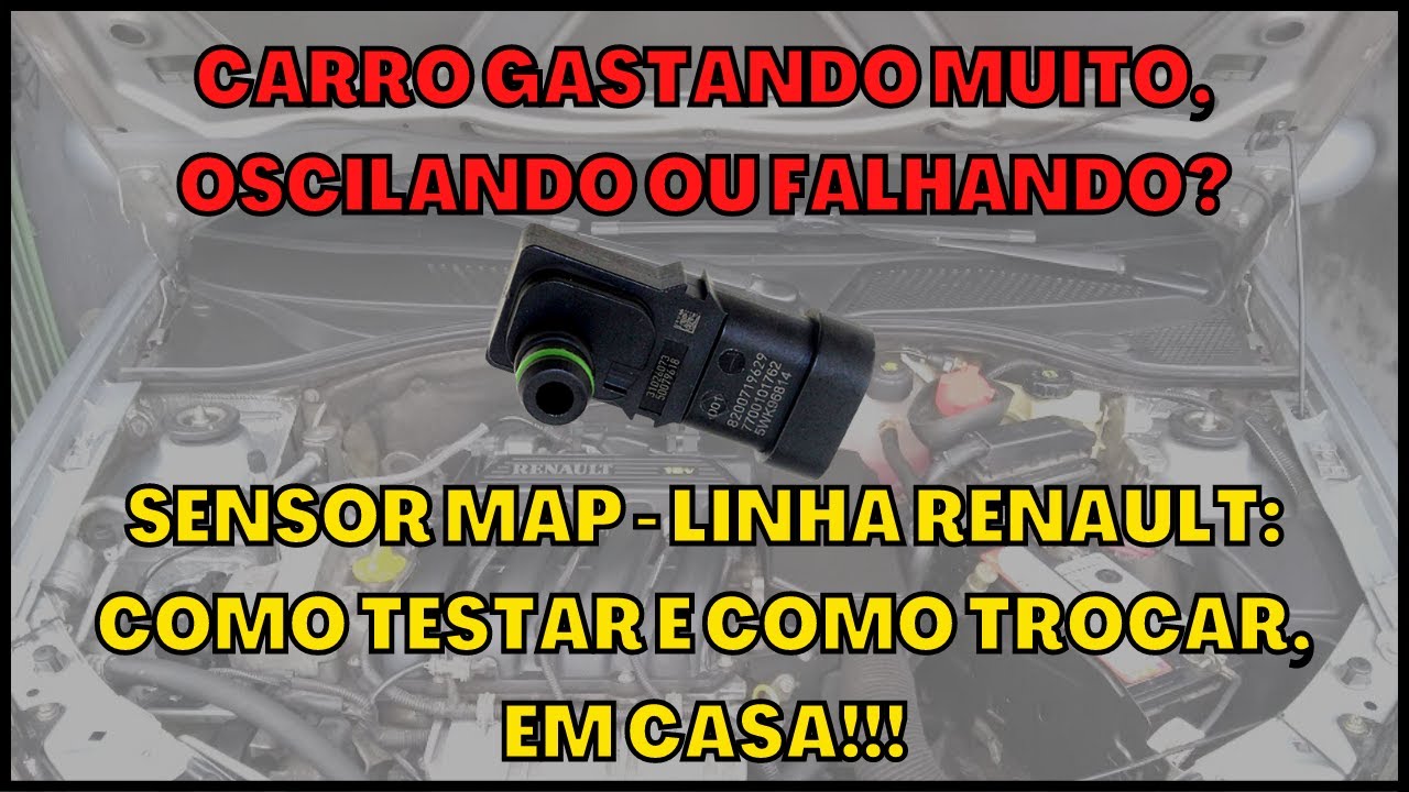 Como testar e trocar Sensor MAP em casa - Linha Renault - DIY