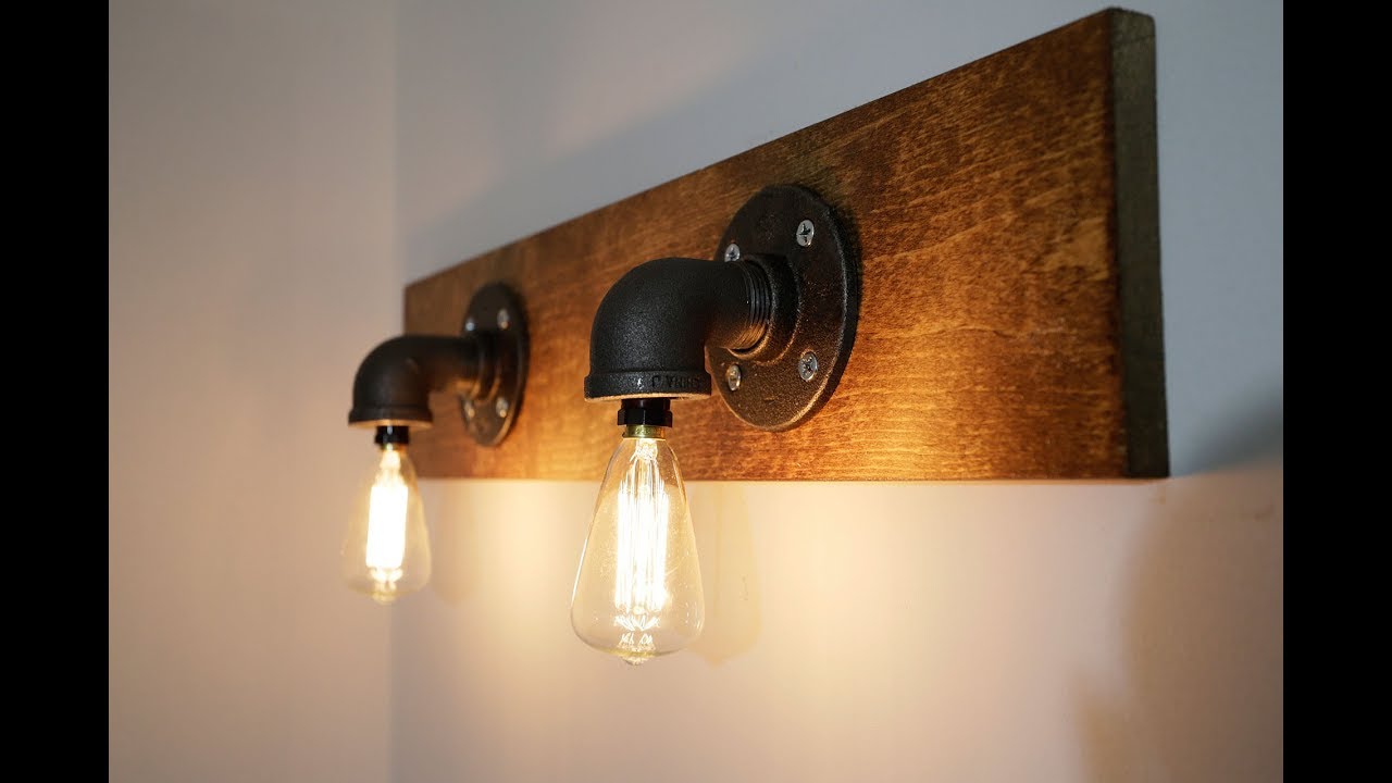 DIY Light, Basement Bath