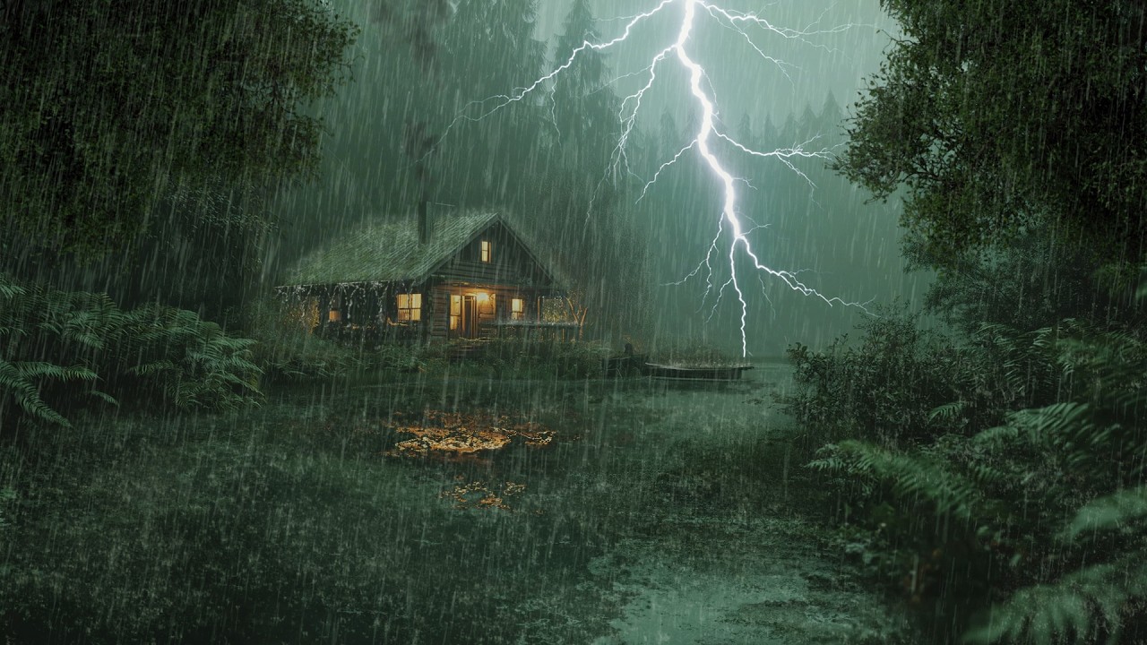 HEAVY RAIN AND THUNDER SOUNDS - DEEP SLEEP | Thunderstorm for Sleeping - Rain Sound Comfort #2
