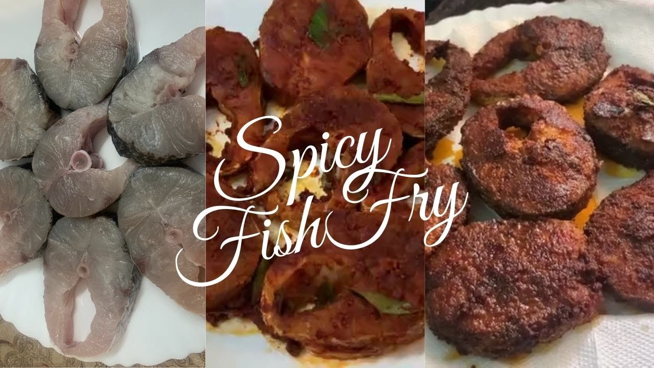 Spicy Ooli fish fry / how to make barracuda fish fry / meen varuval