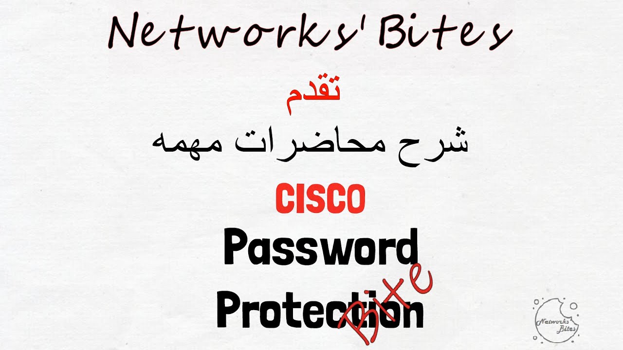 5.3 Cisco CCNA 200-301 | Password Protection of Cisco Devices  شرح و تطبيق الامن على اجهز السيسكو