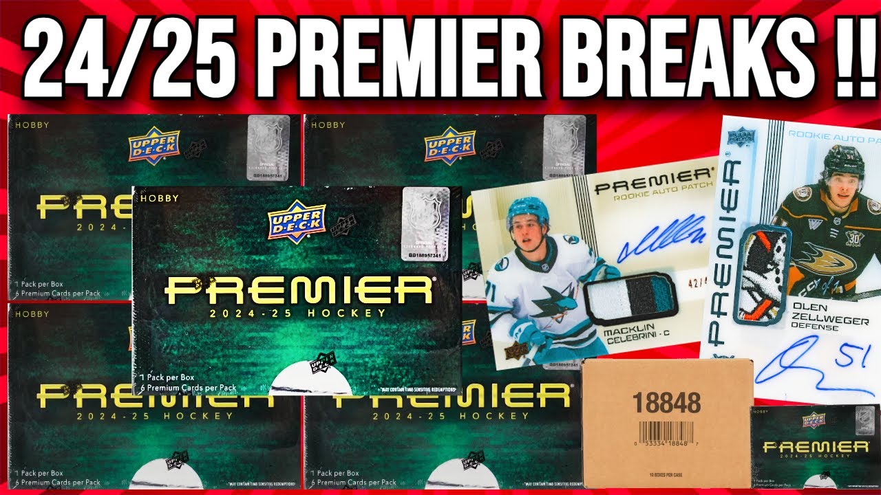 2024-25 Upper Deck Premier Hockey CASE BREAKS !! 🔥