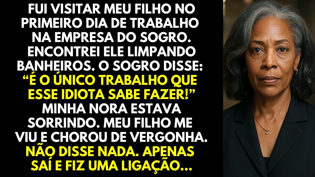 Encontrei Meu Filho Limpando os Banheiros… O Sogro Riu: “É Tudo o Que Ele Sabe Fazer.” Então Liguei.