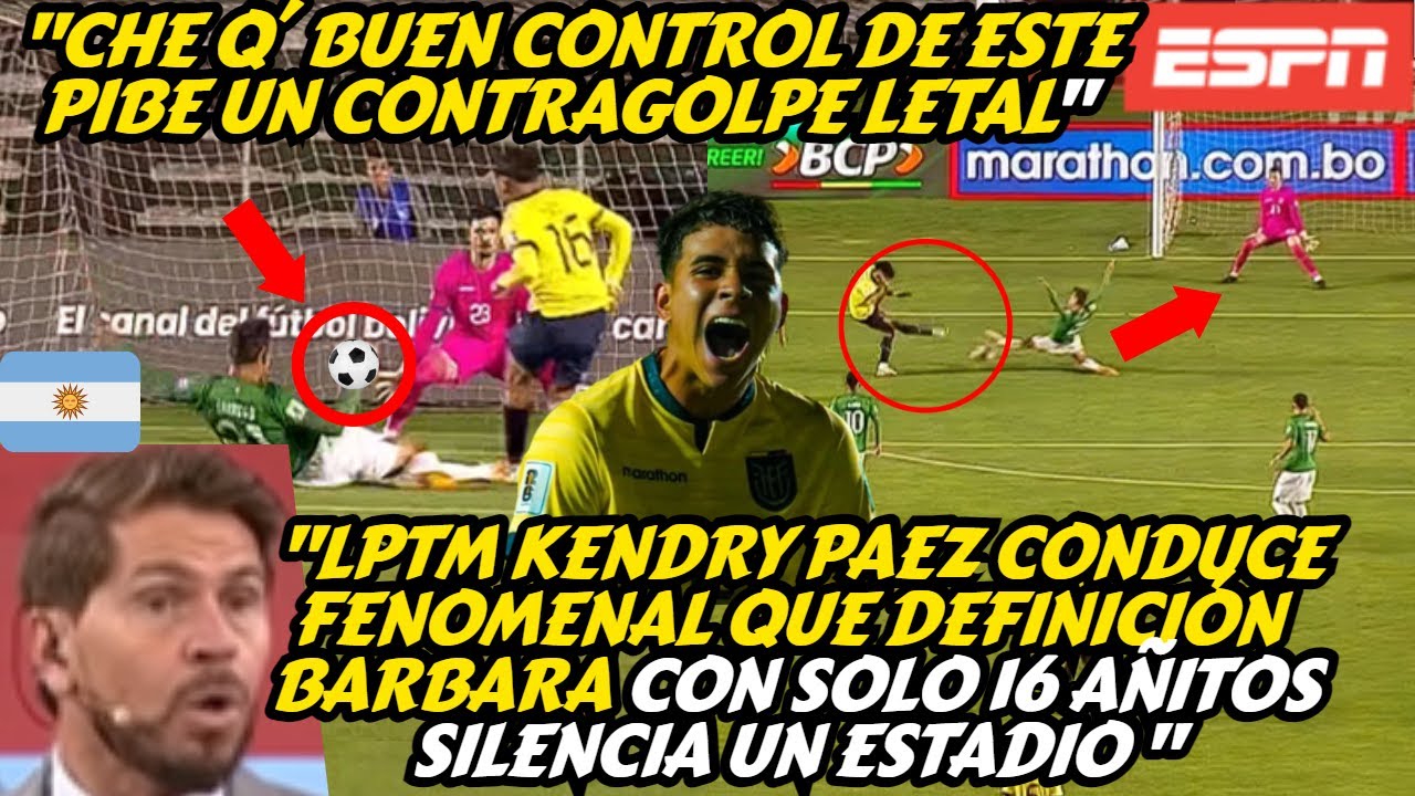 TV ARG ENLOQUECE Y ALUCINA CON KENDRY PAEZ Y LA VICTORIA D ECUADOR 2 BOLIVIA 1