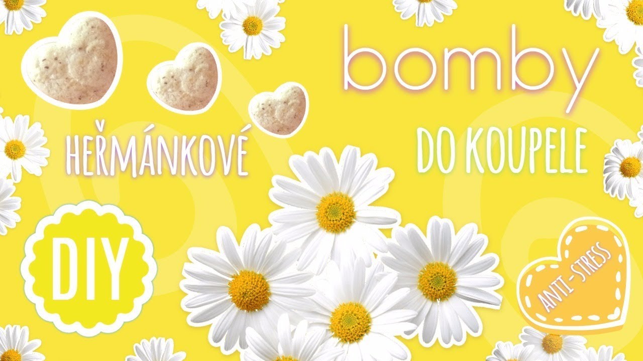 &Scaron;umiv&eacute; Heřm&aacute;nkov&eacute;  &Scaron;umivky do Koupele | Recept by www.vavavushop.cz