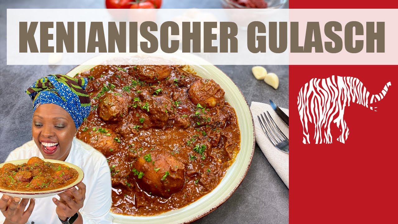 kenianischer Rindergulasch mit Gewürzen und Joghurt - Biryani ya Ng’ombe(beef)