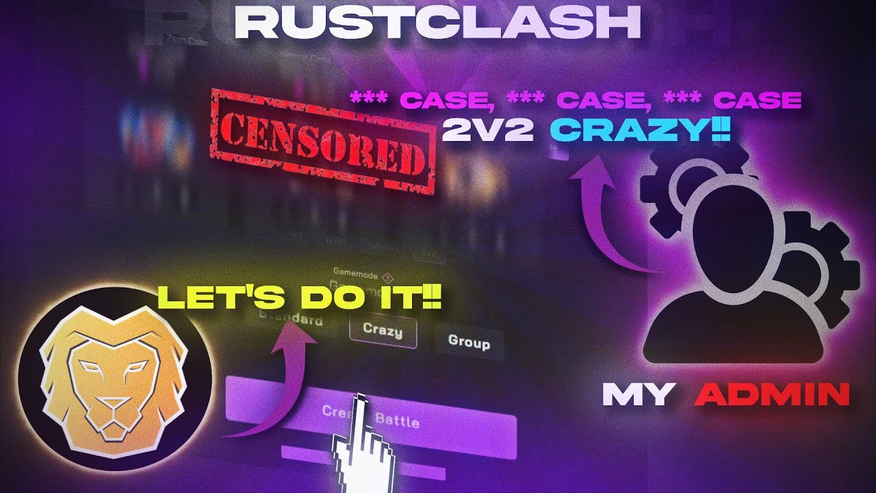 Trying to use my admin as luck to win on RUSTCLASH