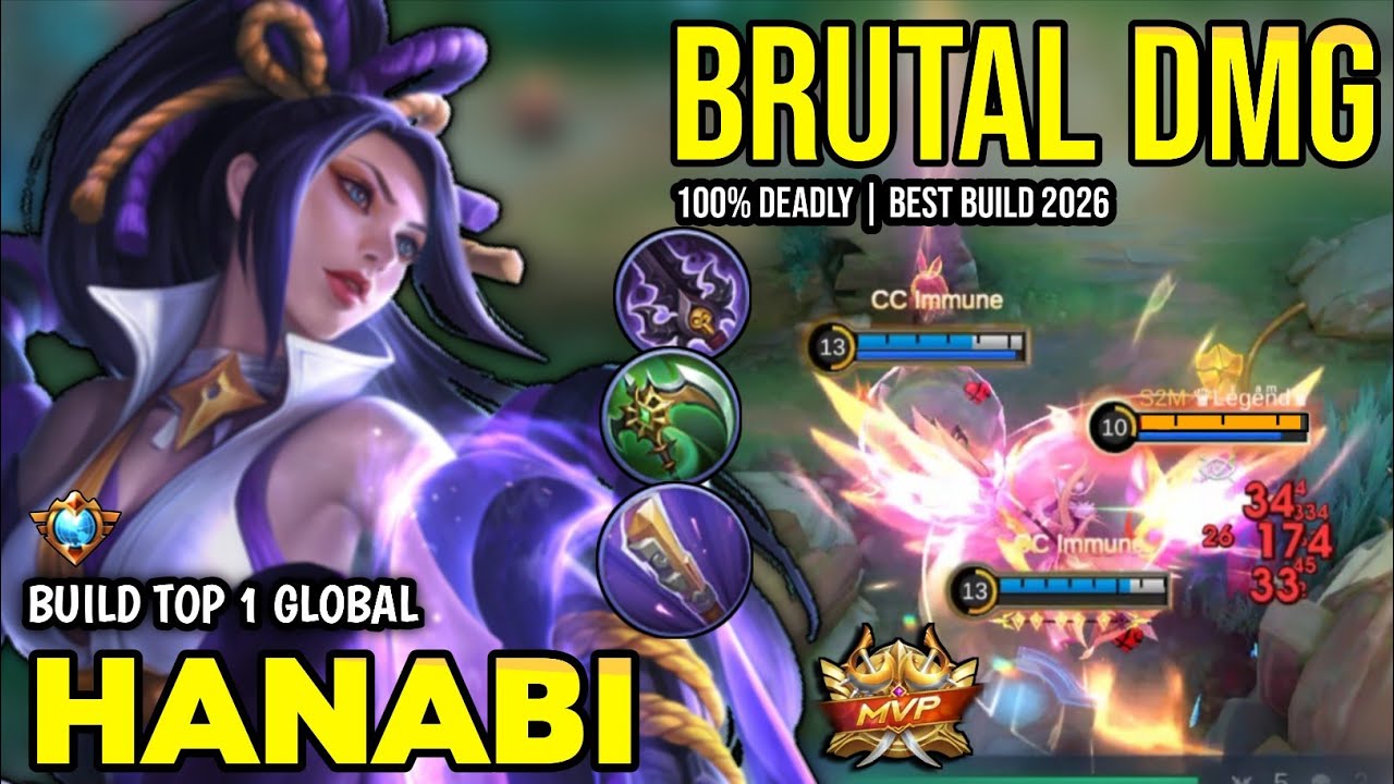 HANABI BEST BUILD 2026 | BUILD TOP 1 GLOBAL HANABI GAMEPLAY | MOBILE LEGENDS✓