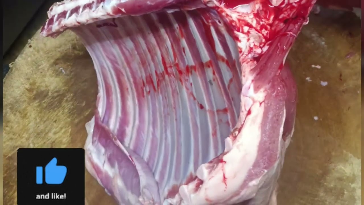 Fresh Ripping Mutton Cutting skills👇 #skills #butcher #meat