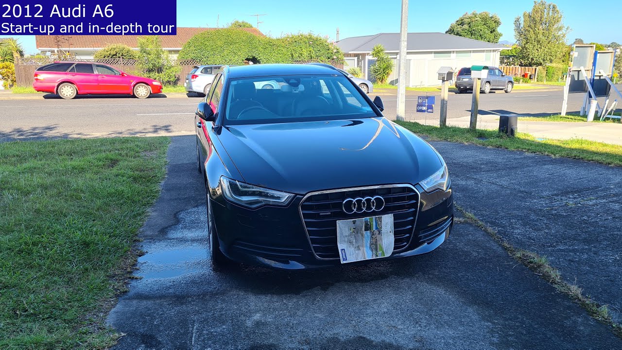 2012 Audi A6 start-up and in-depth tour