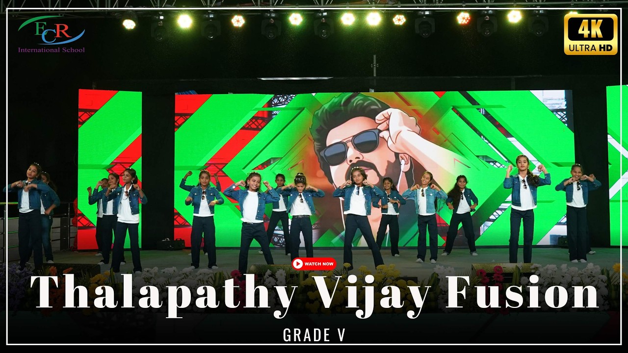 Thalapathy Vj Fusion Dance💃🕺|| Grade V || Enthusia 26 Annual Day Celebrations||ECR School Kaniyamoor