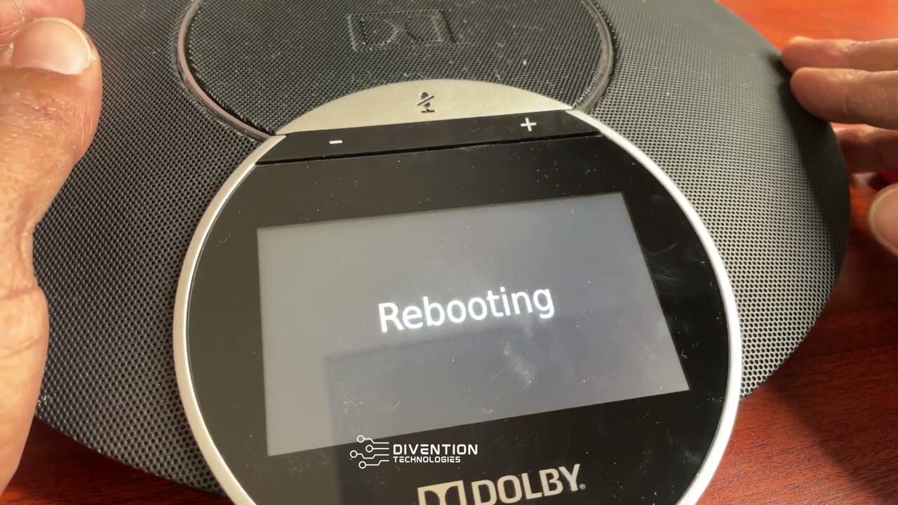 Reset your dolby conference phone by doing this.