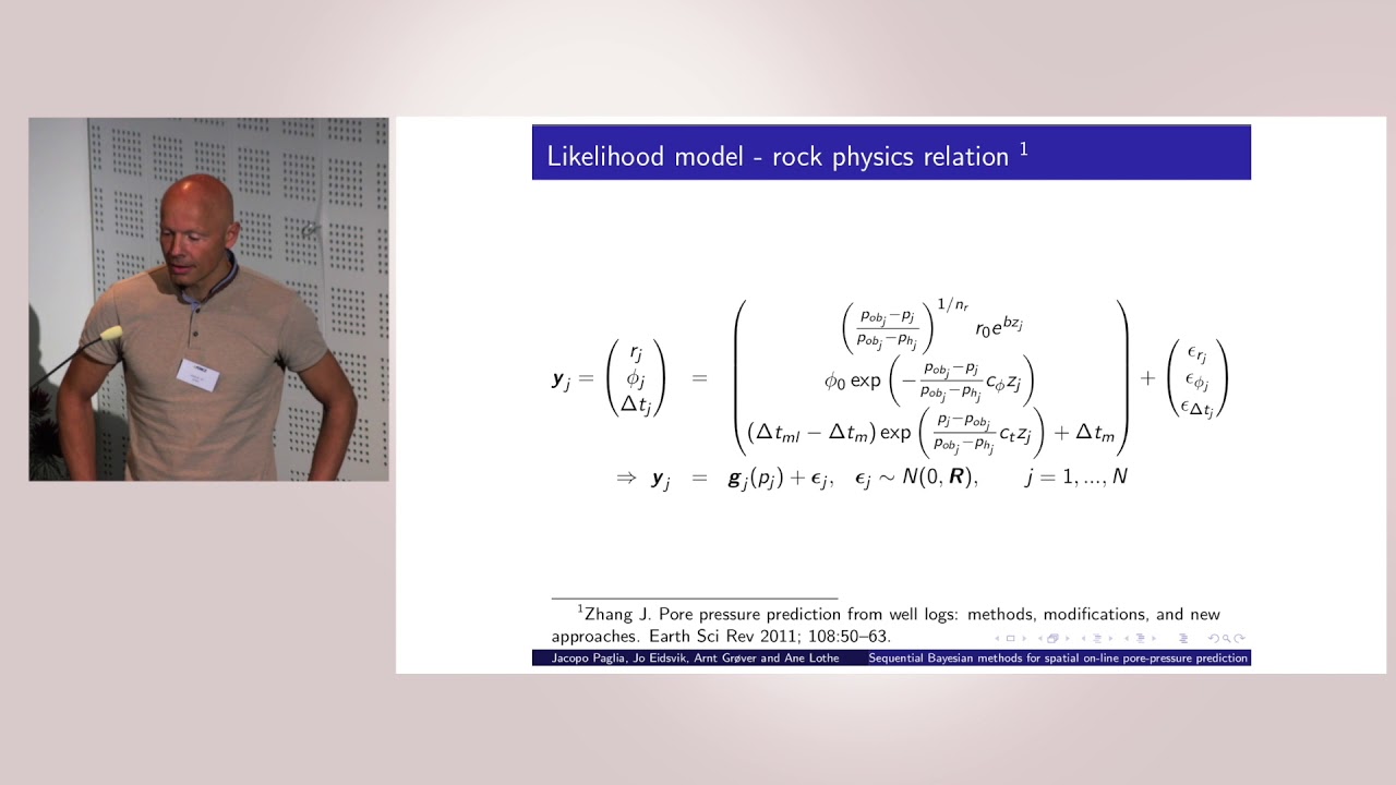 06FORCE Eidsvik Sequential Bayesian methods for spatial on line pore pressure prediction from well l