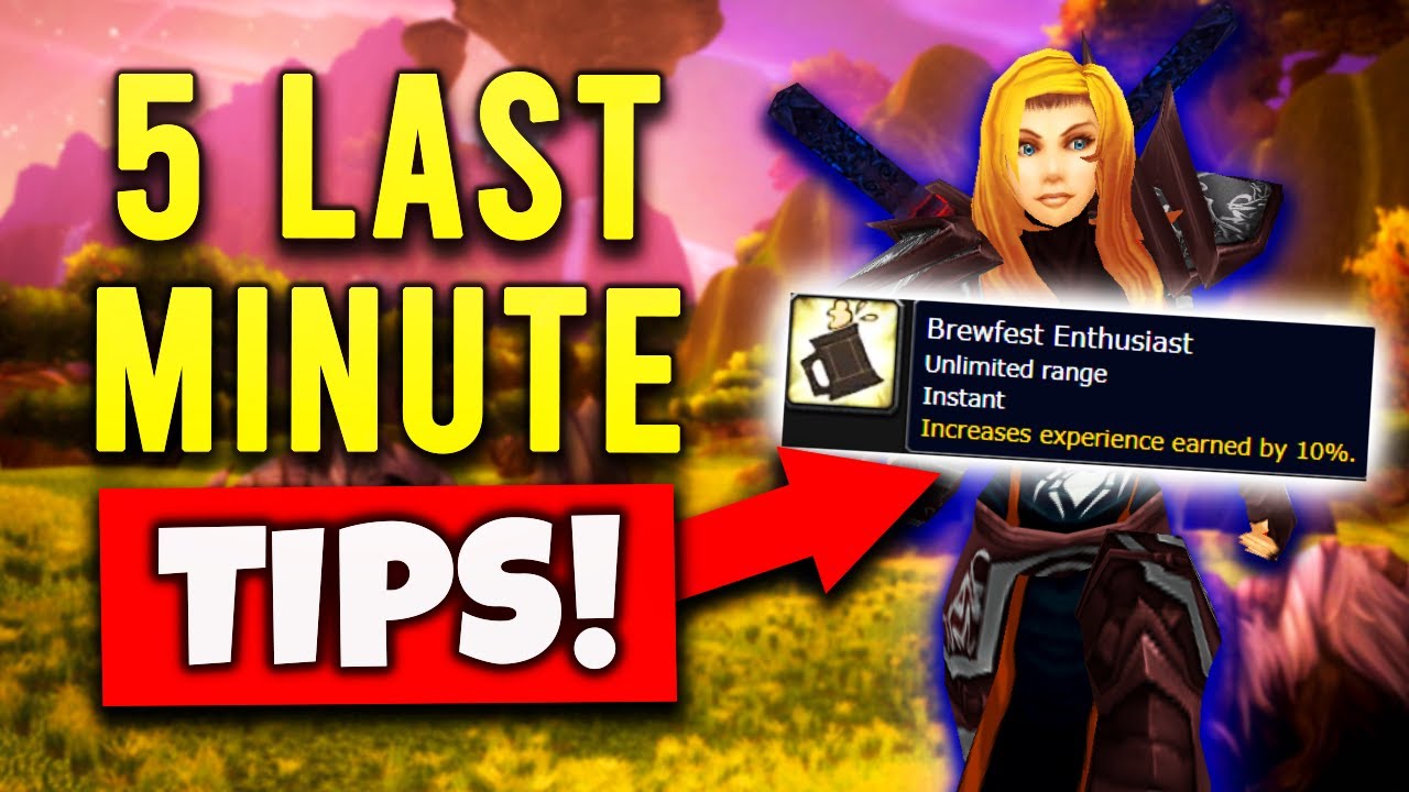 5 Last Minute Tips to Prepare for WOTLK Classic!