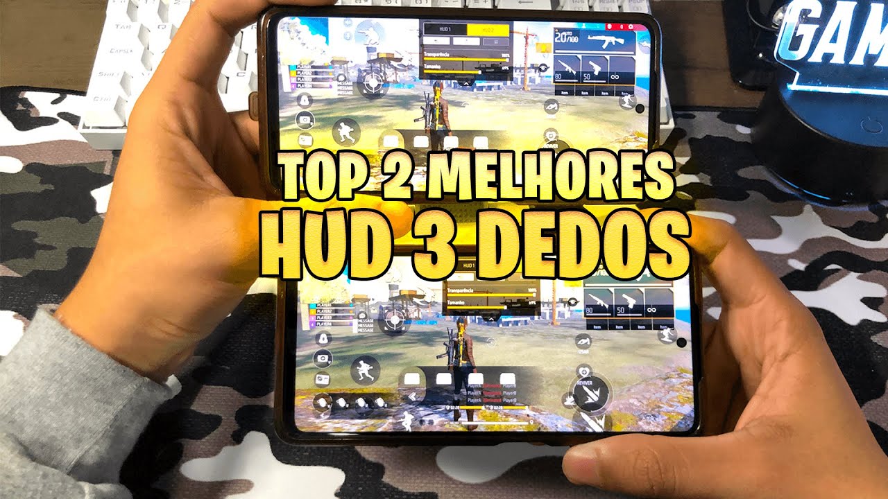 🎯 OS MELHORES HUD DE 3 DEDOS  PARA INSTAPLAYER NO FREE FIRE!!!