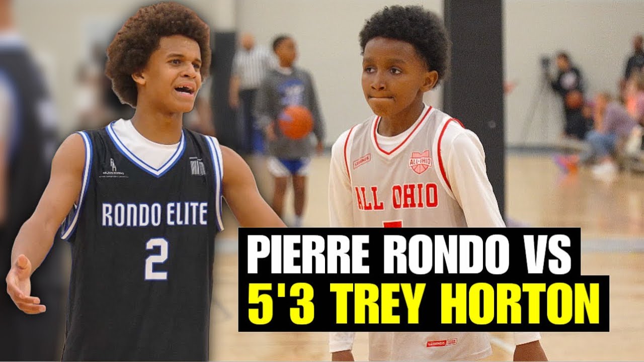 Pierre Rondo is a DOG ON THE COURT vs 5'2 SHIFTY Trey Horton!! Rondo Elite vs All Ohio