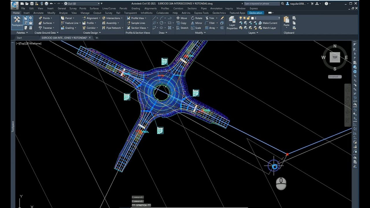 EJERCICIO 10 INTERSECCIONES Y ROTONDAS  CURSO VIRTUAL CIC