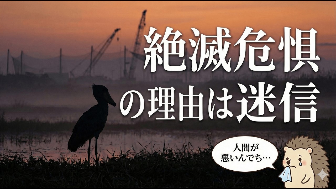 【閲覧注意】なぜ彼らは殺されるのか？ハシビロコウを絶滅に追いやる「人間の迷信」が酷すぎる