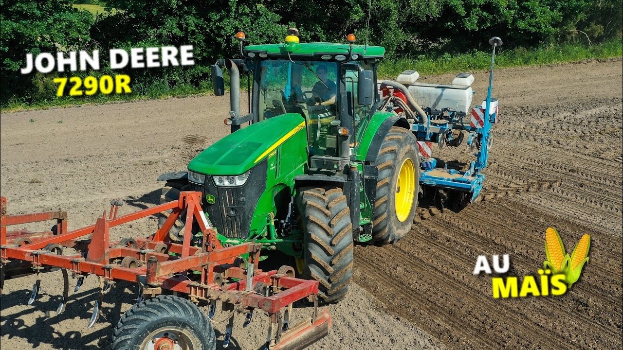 🇫🇷 JOHN DEERE 7R AUX SEMIS DE MAÏS ‼️
