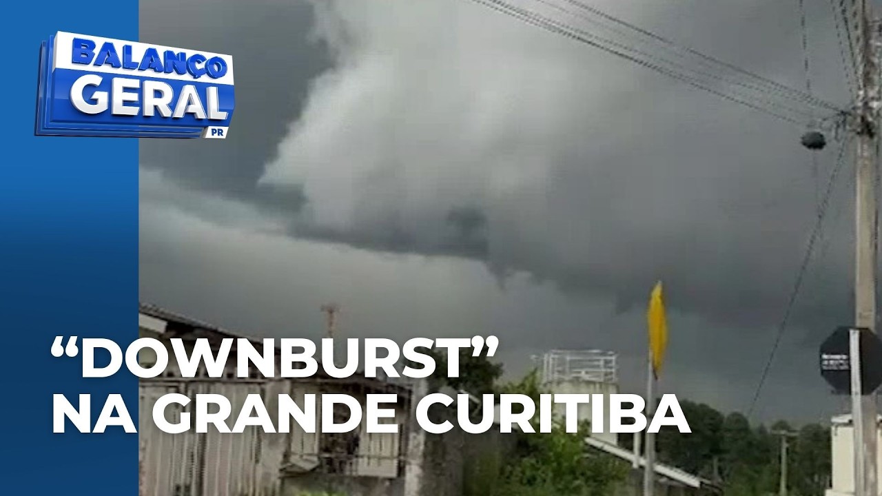 Tempo no Paraná: entenda o fenômeno que provocou microexplosão na RMC e chegou a destelhar posto
