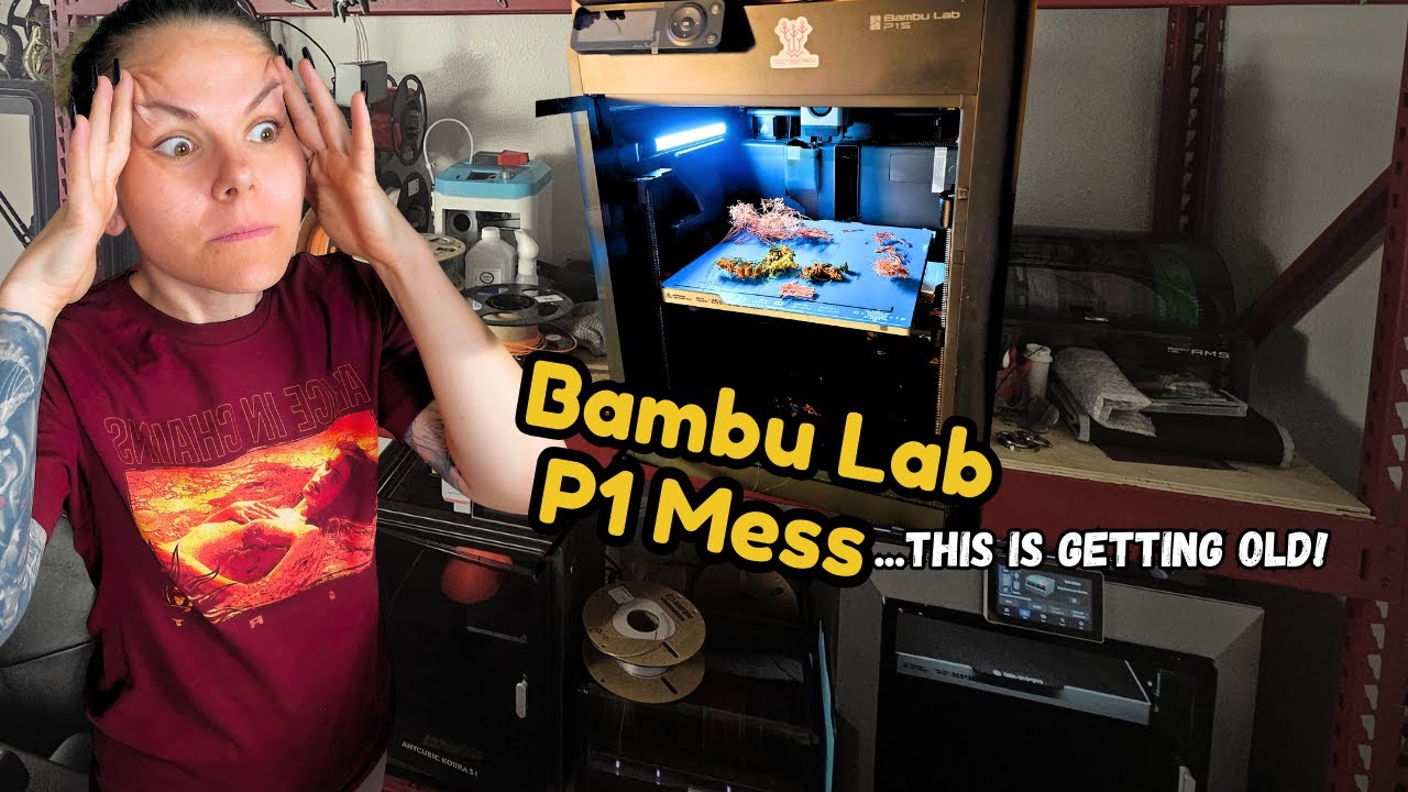 3D-печать в мастерской на этой неделе: хаос на Bambu Lab P1S, информация о членстве и рождественс...