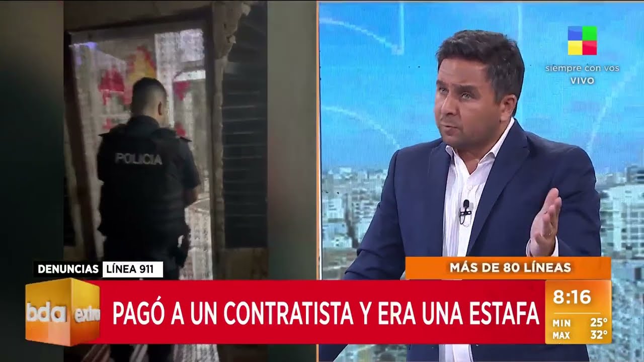 Vicente López: le pagó a un contratista y era una estafa