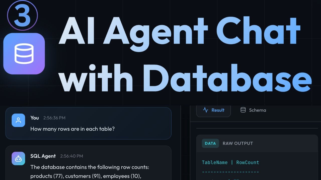 AI Agent Chat with Database Tutorial   - 3  Backend #ai #aichatbot #aisigntist