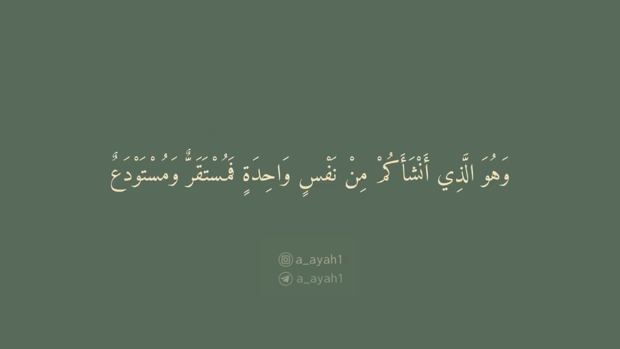 سورة الأنعام { 95-99 }                                                       القارئ | عبدالله الخلف