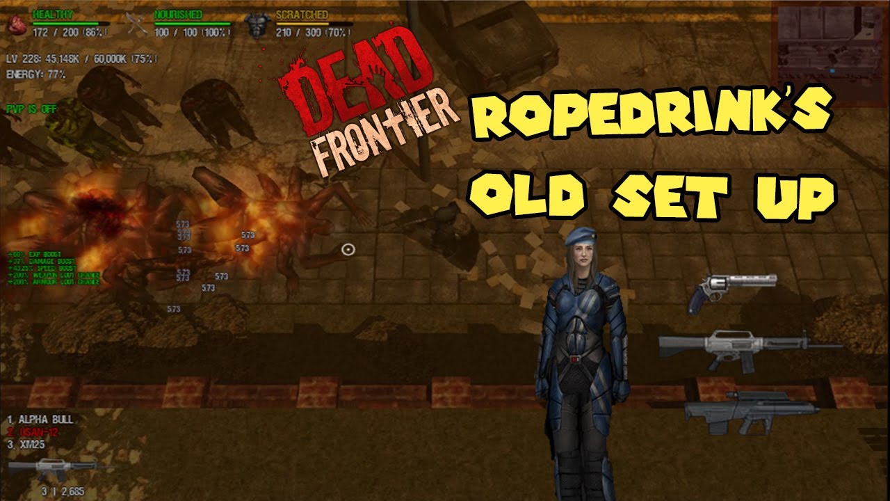 Dead Frontier 3D | Boss Hunt Loot Run #10 (Using RopeDrink's Old Weapon Set Up!)