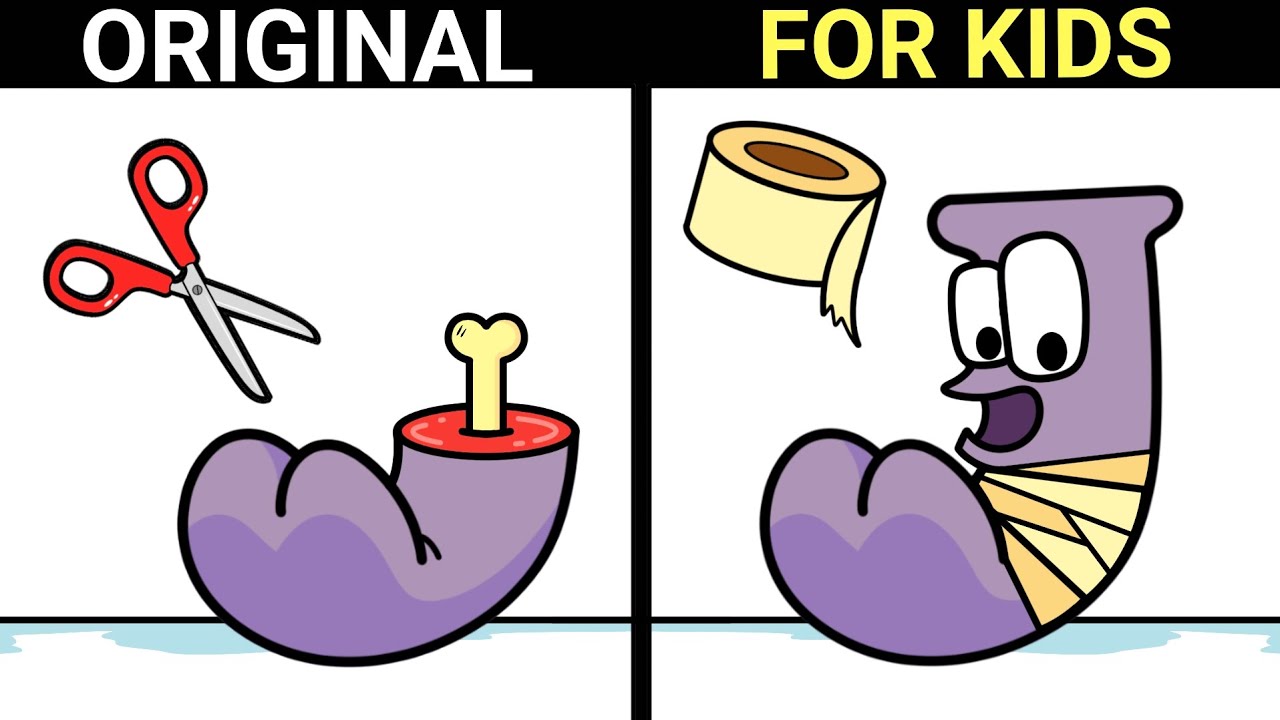 Healing Alphabet Lore J from Bad Scissor! | Top Best Compilation (DRAWING)