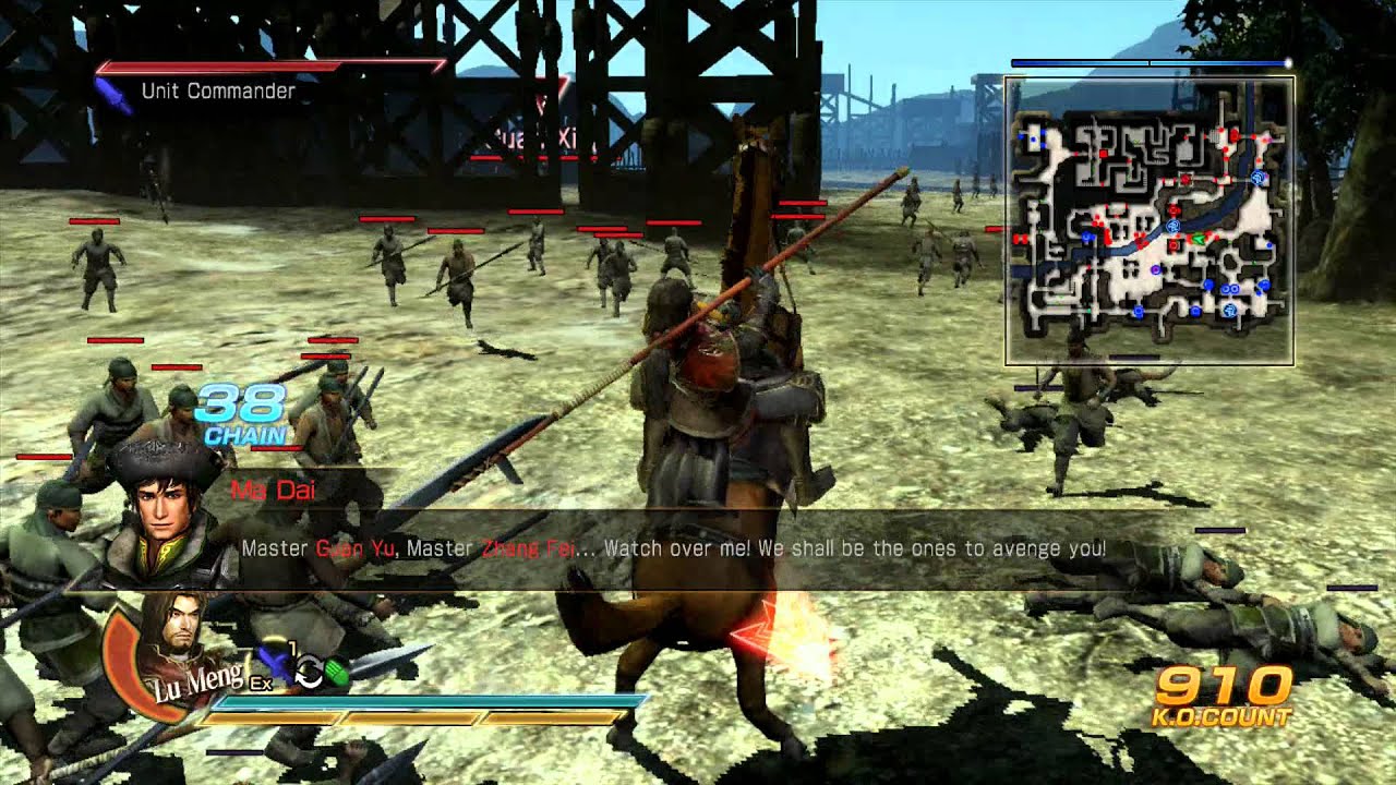 Dynasty Warrior 8 Battle of Yiling Defeating Shamoke while Gan Ning is still  alive