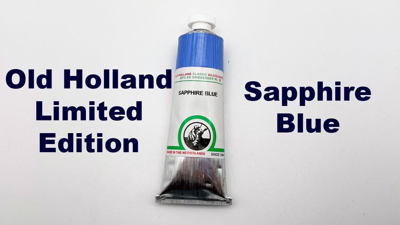 Old Holland Oil Paint - Limited Edition Sapphire Blue Comparison