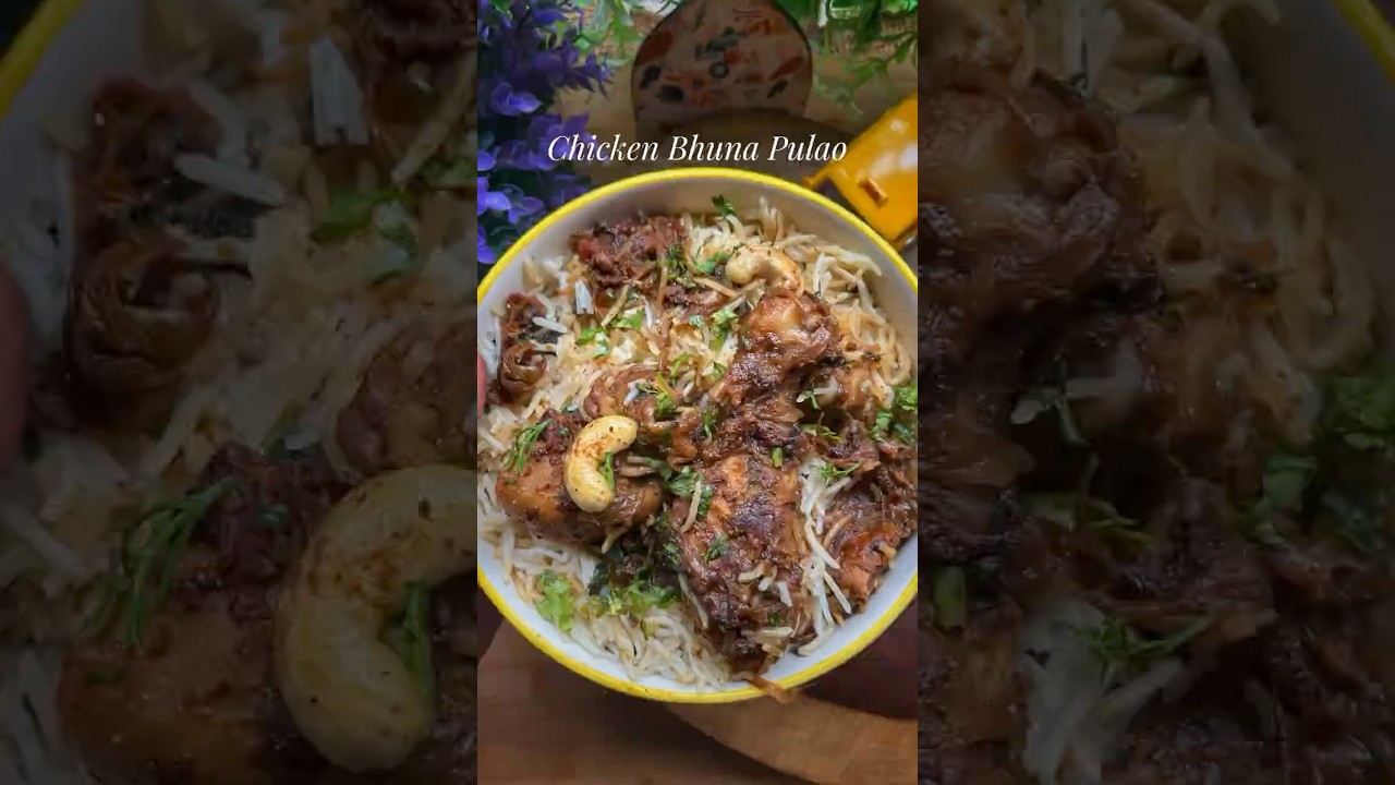 The best one pot meal - Bhuna Chicken Pulao 🫠