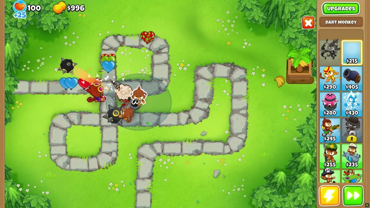 Bloons TD 6 Monkey meadow Hard ALTERNATE BLOONS ROUNDS!